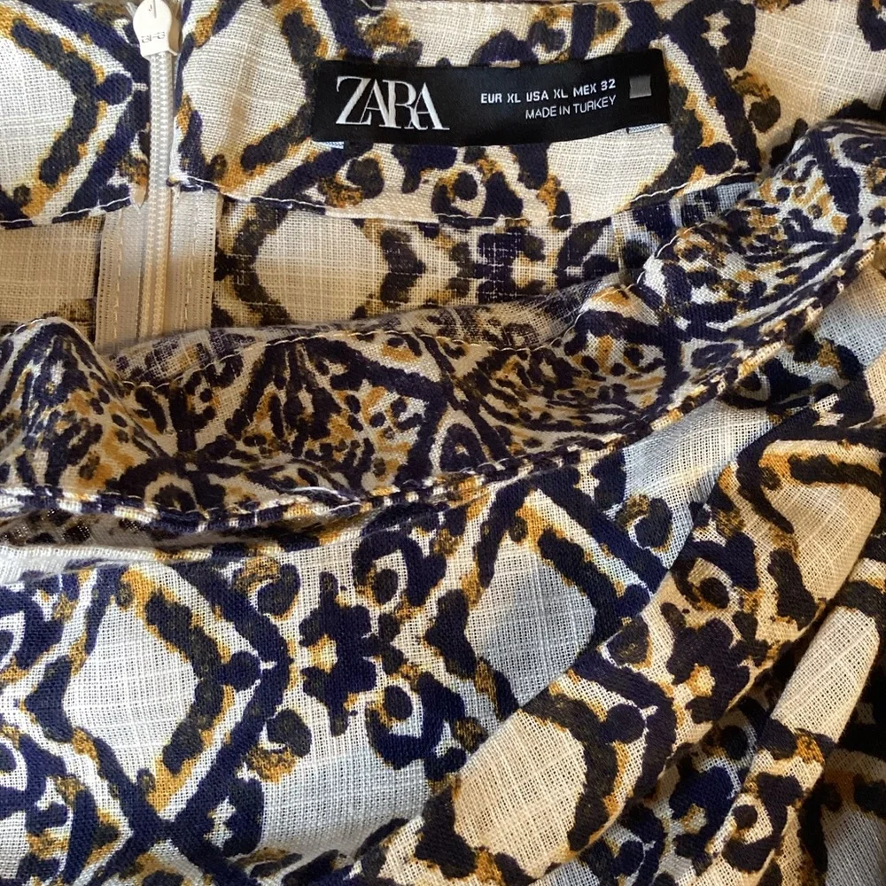 ZARA Mini Skirt Beaded Fringe Wrap Size XL - Picture 10 of 10